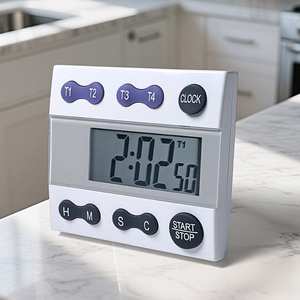 <span class=keywords><strong>Timer</strong></span> dapur Digital plastik ramah lingkungan 4 kelompok desain minimalis baru Mini dengan jam - Product Image 5