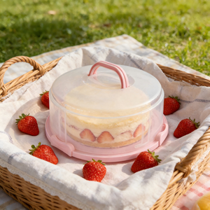 12 inç 2 Katlı Gıda Sınıfı PP Çevre Dostu Düğün Pastası <span class=keywords><strong>Stand</strong></span>ı Kapaklı Sunum Servis Tepsisi Cupcake Taşıyıcı Buzdolabıda Kullanılabilir - Product Image 6