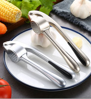 Presse-ail de qualité supérieure, nouvelle arrivée, écraseur manuel, accessoires de cuisine, outil, éplucheur d'ail, brosse, acier inoxydable, passe au lave-vaisselle