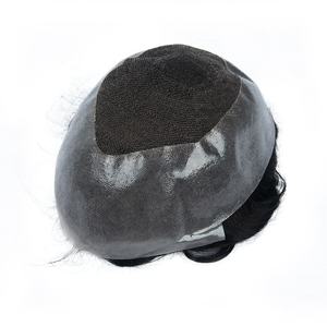 Toupee de Cabello Humano para Hombre, Sistema Australiano, con Borde de PU Ancho y Encaje Francés de Alta Calidad, Nuevo - Product Image 1