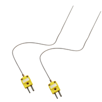Termopar Blindado WRNK-171, Sensor de Temperatura con Sonda Tipo K Enchufable, Resistencia a Altas Temperaturas con Relleno de Óxido de Magnesio