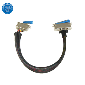Kunden spezifischer CN50-Pin-Schweißdruckerstecker 50P-Stecker 50-Kern-Buchsenkopf-Eisenschalen-Kabelbaum für elektronische Anwendungen - Product Image 3