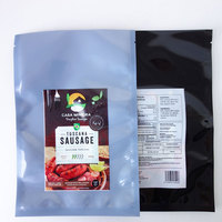 Emballage alimentaire congelé en plastique nylon imprimé personnalisé saucisse sous vide poisson poulet sacs en plastique à 3 joints latéraux avec logos