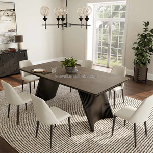 Israele caldo stile di vendita Hardware funzione allungabile tavolo da pranzo in ceramica con importazione marrone colore ceramico per mobili per la casa - Product Image 4