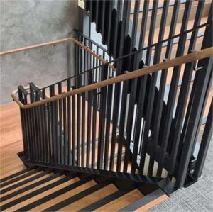 Usa Black Carbon Stalen Vangrail Aluminium Leuning Systeem Balkon En Dek Reling Terras Aluminium Balkon - Product Image 4