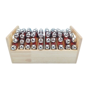 Campanas de Mano de Madera al por Mayor, Kit de 10 Campanas de Trineo con Estuche de Almacenamiento con Compartimentos para Pedidos al por Mayor en Instituciones Educativas - Product Image 1