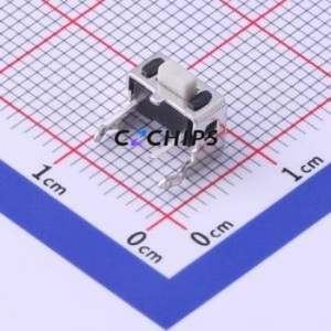 TS-1001V-AR05026 Tactile Switch Through hole Switch Single Pole Single Throw Rectangle Button 2.6N Right Angle Insert - Product Image 1