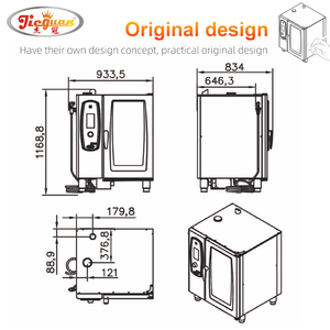 Điện đối lưu Combi lò Combi Lò hơi thương mại Combi lò điện - Product Image 5