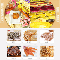 Instelbare Temperatuur Food Fruit Dehydrator Pinda Droger Machine Groente Industriële Commerciële Droogmachine