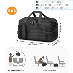 ISO9100工場カスタムジムトラベルバッグハンティングバックパック大型モールタクティカルバックパック（シューズコンパートメント付き）アウトドアスポーツ用 - Product Image 3