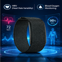 Bracelet intelligent avec écran AMOLED, étanche, surveillance de l'oxygène sanguin, suivi du sommeil, fréquence cardiaque, comptage des pas, podomètre unisexe, autonomie de la batterie
