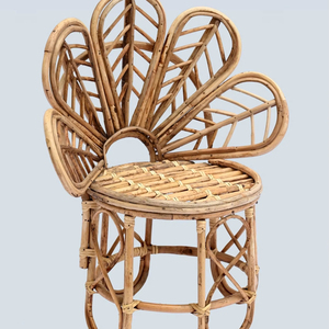Silla Infantil de Ratán, Linda y Económica, Hecha a Mano en India, con Diseño de Flores - Product Image 1