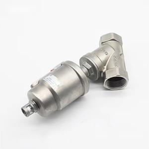 Pratica vendita calda 3 pollici 76.2MM in acciaio inox SS304 SS316L valvole pneumatiche con sede ad angolo con testa in acciaio inox - Product Image 1