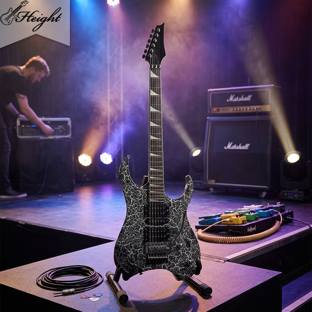 6 String Electric Guitar Basswood Body Indonesian Rosewood Fingerboard HSH Pickup OEM Manufacturer