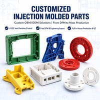 Servicio de Moldeo por Inyección de Plástico Personalizado para Productos de PVC, PA, PE, ABS, PMMA, Fábrica OEM/ODM