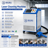 Machine de nettoyage au laser JINGWANG LASER de qualité industrielle haute puissance 100W avec une vitesse supérieure à 30 m/h pour surfaces métalliques et en pierre, nouvelle