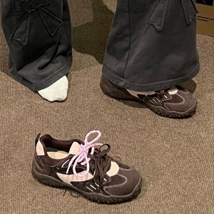 Zapatos de mujer con doble cordón para caminar, antideslizantes, con plataforma, para uso diario, informales, cómodos para caminar al aire libre. - Product Image 2