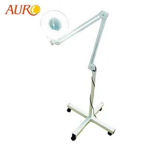 L: (Au-662) Magnifying glass with light lamp led beauty equipment 5X Magnifying lamp with CE