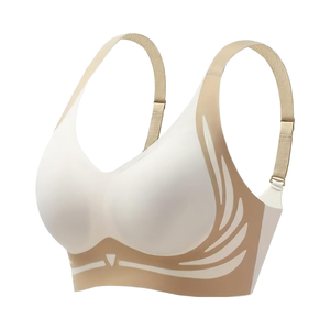Phụ Nữ Của Không Có Underwire Bảo Hiểm Đầy Đủ Mềm Không Dây Hàng Ngày Hỗ Trợ Áo Ngực Thoáng Khí Liền Mạch Đẩy Áo Ngực Với Có Thể Điều Chỉnh Dây Đai - Product Image 4