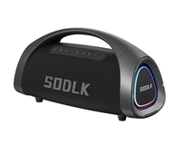 Enceinte de Fête SODLK S1617 320W avec Micro Sans Fil, Batterie Externe et Appairage TWS, Enceinte Portable Étanche IPX6 pour Événements et Karaoké