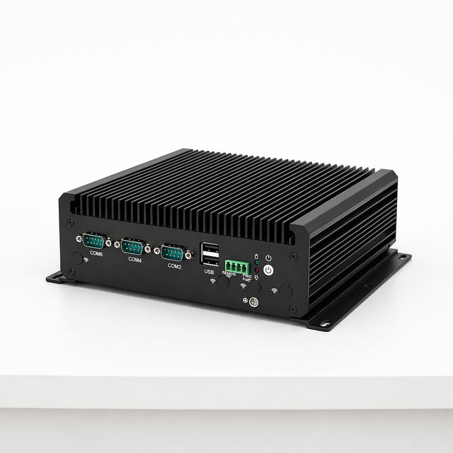 Mini Industrial PC Dual Networks 6COM RS232 Fanless High-definition Dual Display Embedded Industrial Miniature Small Computer