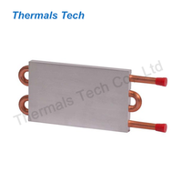 Plaque froide de base extrudée standard avec tube en cuivre pour serveur dissipateur thermique refroidi à l'eau 900W