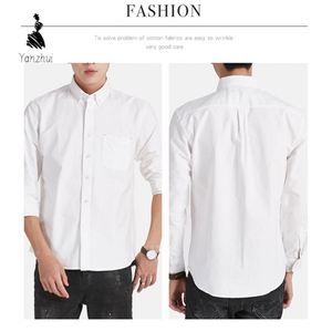Camisa de Hombre Nueva, Sin Planchado, Tallas S-4XL, Moderna y Casual, Versátil, de Algodón <span class=keywords><strong>Oxford</strong></span>, de Manga Larga - Product Image 4