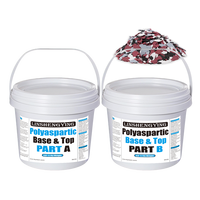 LSY Flocons décoratifs de 40 lb pour revêtement de sol époxy, protection/amélioration de 1/4 po pour garages, sous-sols et plus encore