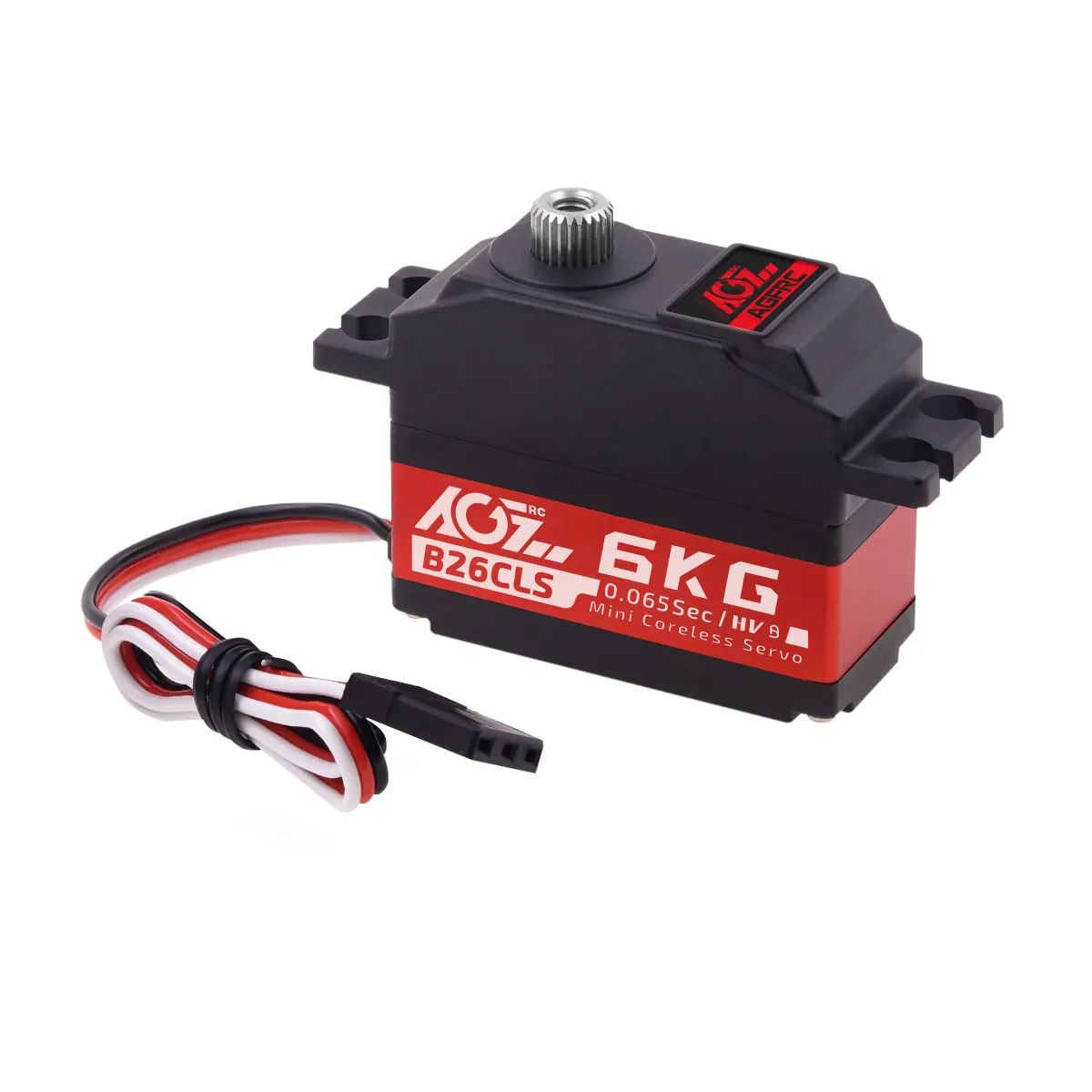 Agfrc B26cls 0.065sec Snelle Snelheid Coreless Digitale Rc 6Kg 25T Mini Servo Voor 1/12 Drift Auto 'S