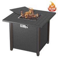 GARTENKREFT Usine Vendeur propane extérieur sans fumée luxe Vente en gros table de foyer