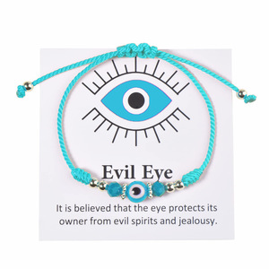 Nuevo Brazalete de Diseño con Ojo Turco, Protege al Portador de Espíritus Malignos y la Ira, Brazalete Ajustable con Nudo de la Suerte - Product Image 5