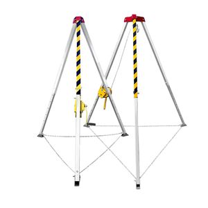 Treppiedi di Sicurezza Anticaduta con Verricello Manuale, Treppiedi di Soccorso per Spazi Confinati in Alluminio - Product Image 3