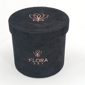 Customizable Handmade <strong>Flower</strong> Rose <strong>Bouquet</strong> Packaging <strong>Box</strong> with Velvet Texture Paperboard Material Embossing Printing - Product Image 2