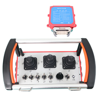 Système de télécommande radio sans fil industriel 24V avec 3 joysticks et connecteur multipin pour camion pompe à béton
