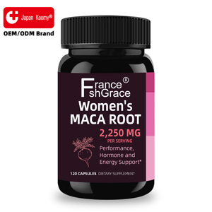 แคปซูลรากมาคาสำหรับผู้หญิงที่ดีที่สุด ปราศจากกลูเตน ช่วยเพิ่มพลังงาน ปรับสมดุลฮอร์โมน แคปซูลรากมาคาสำหรับผู้หญิง ยาขยายขนาดอวัยวะเพศชาย - Product Image 1