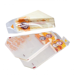 Sacchetti di Plastica per Sandwich Contenitore Triangolare Pieghevole Facile da Aprire per Imballaggio Alimentare - Product Image 2