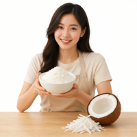 Noix de coco râpée fine, en tranches, sous vide, 100% naturelle, pour pâtisseries, desserts et boissons