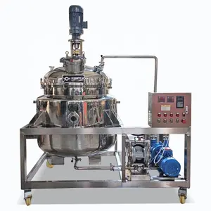 Petroleum rubber stainless steel double wall vacuum reactor with stirring coil heating and cooling reactor