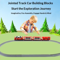 Blocs de construction en plastique, modèle de train à grande vitesse, train urbain, micro-particules, jouet éducatif à assembler pour enfants, export