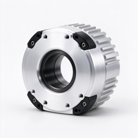 Boîtier de joint de robot modulaire en aluminium usiné CNC 5 axes sur mesure, coque d'actionneur Harmonic Drive anodisée pour bras de robot OEM
