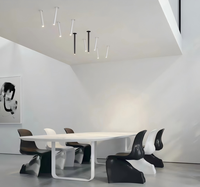 Éclairage d'intérieur moderne ultra-mince Flexible Long Spot 7-15w & 12-50 ° Focus rotatif rétractable encadré pour la maison/le bureau
