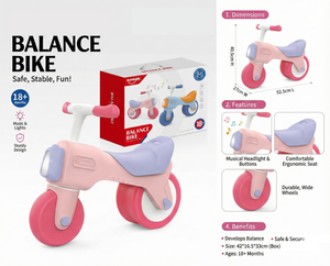 <span class=keywords><strong>Draisienne</strong></span> pour bébé avec musique et lumière, trotteur pour tout-petit, véhicule à roulettes, cadeau de 1er anniversaire, jouet à roulettes pour enfants - Product Image 2