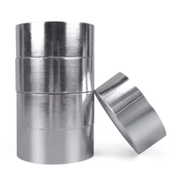Ruban adhésif en aluminium tissé renforcé, résistant à l'eau, de qualité industrielle, couleur argent