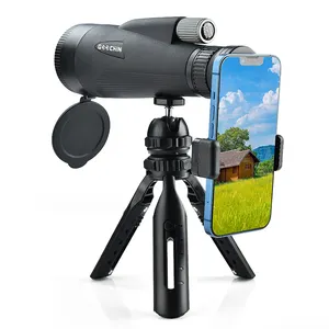 GOOCHIN Telescópio monocular HD BAK4 com zoom de 10-30x60 Lentes Ópticas Grandes 12x60 Telescópio monocular de alta qualidade para Smartphones