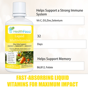 Best Selling Healthy Skin Support Liquid Drink Vitamins <b>Supplement</b> Enhance Antioxidant GMO Free Multivitamins Minerals - Product Image 6