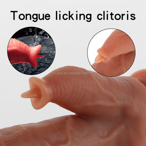 SacKnove Best Licking Zungen förmige Fantasie Magnetic <span class=keywords><strong>USB</strong></span> Vibrierende Saugnapf <span class=keywords><strong>Penis</strong></span> Sexspielzeug Großhandel Dildos Für Dame - Product Image 3