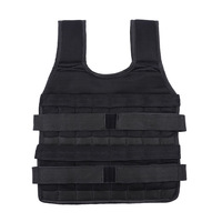 Gilet lesté professionnel réglable en maille respirante pour la course et l'entraînement, avec plaques en acier, pour la gym à domicile et le fitness