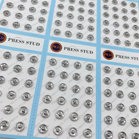 Boutons en laiton miniatures SAS 6-8 mm pour vêtements de poupée, boutons invisibles à pression, boucles de couture miniatures, accessoires de couture
