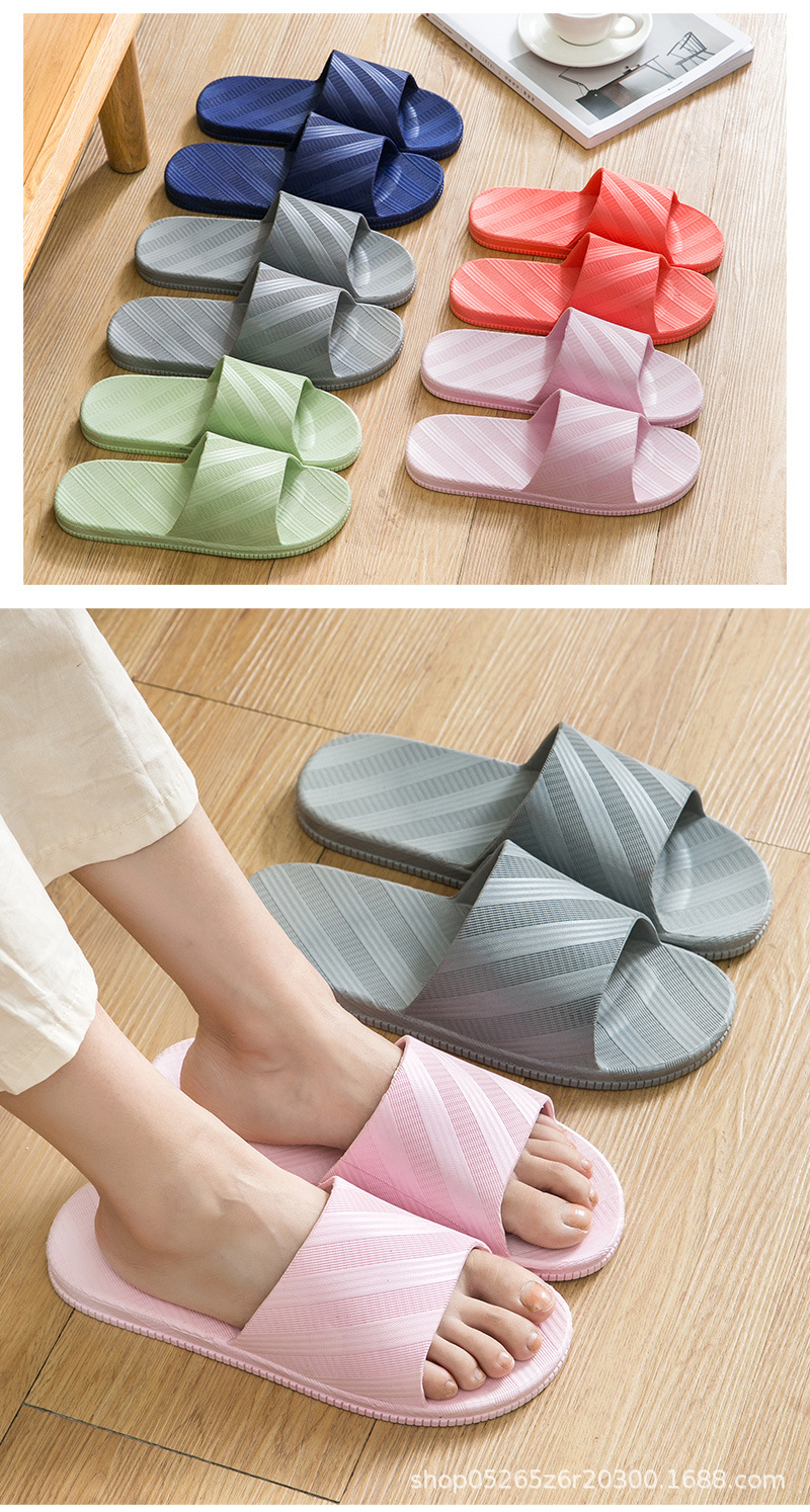 Custom Logo Home Shoes Bathroom Slipper Non Slip EVA PVC Shower Slides Shoes