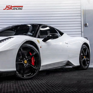 Faldones Laterales de Fibra de Carbono para Ferrari 458 Italia Spider 2011-2016, Modificados, Mejorados, Estilo Negro <span class=keywords><strong>Sal</strong></span> - Product Image 2